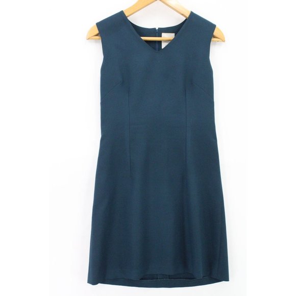 La City Paris Midi Bodycon Dress Womends Navy Blue Designer Sleeveless Size 38 - Picture 1 of 9